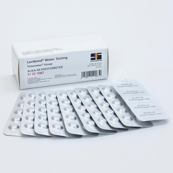 Testtablett Alkalinitet, 100 tabletter Testtablett Alkalinitet, 100 tabletter